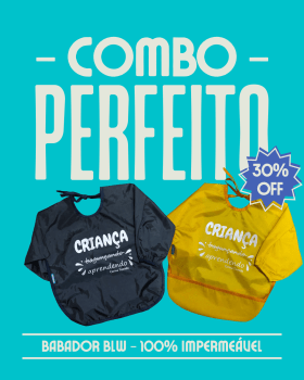 COMBO - Criança aprendendo - Amarelo e Marinho