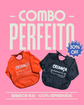 COMBO - Criança aprendendo - Marinho e Laranja