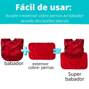 Babador BLW Regata Impermeável + Extensor Cobre Pernas