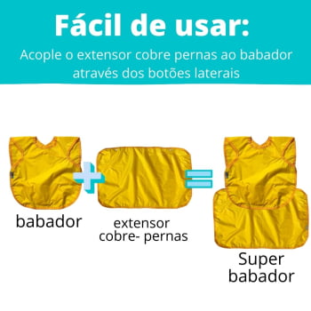 Babador BLW Regata Impermeável + Extensor Cobre Pernas