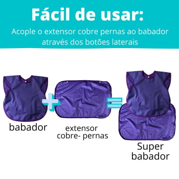 Babador BLW Regata Impermeável + Extensor Cobre Pernas