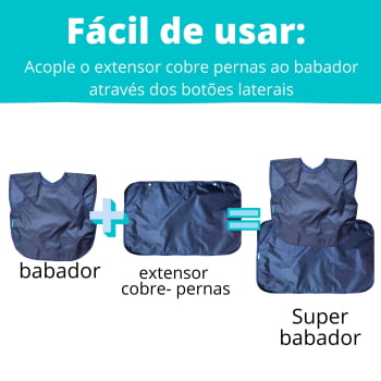 Babador BLW Regata Impermeável + Extensor Cobre Pernas