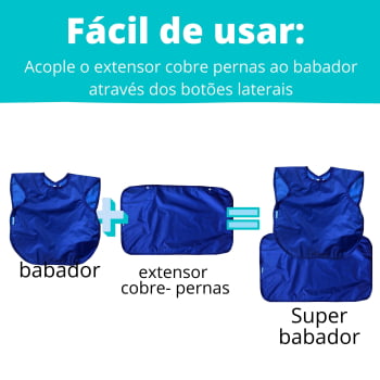 Babador BLW Regata Impermeável + Extensor Cobre Pernas